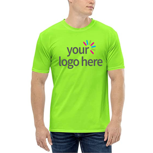 Vêtements de sport haute visibilité pour hommes, imprimés bouffants de qualité supérieure, t-shirts slim personnalisés en polyester, spandex, bas quantité minimale de commande directement du Bangladesh d'usine - Product Image 1