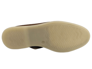 Mocasines de Ante Marrón Tabaco para Hombre, Zapatos de Oficina y Carrera, Cómodos, con Suela de Goma, Diseño de Tiras, Color Sólido, para Todas las Temporadas - Product Image 3