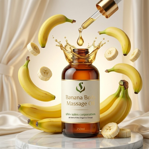 Aceite de Masaje Corporal de Plátano con Textura Rica y Suave para Distribución en Salones de Belleza, Spas y Cuidado Corporal Premium - Product Image 1