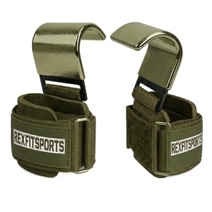Ganchos de Agarre para Levantamiento de Pesas de Marca Privada para Gimnasio, para Entrenamiento de Fuerza y Ejercicios de Tracción, Equipo de Gimnasio al por Mayor, Suministro OEM - Product Image 2