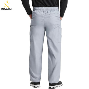 ชุดสครับสำหรับผู้ชายพร้อมเสื้อคอวี 5 กระเป๋า รุ่น 81906 พร้อมกระดุมปิด กางเกงเอวยางยืด รุ่น 81006, เสื้อ/กางเกงไซส์ M ทรงสูง - Product Image 5