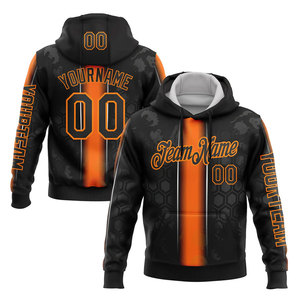 Sweat à capuche personnalisé pour homme avec logo et design d'équipe, impression fantôme par sublimation, coupe décontractée, motif blanc, rouge, noir, idéal pour l'automne - Product Image 4