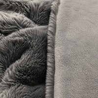 Plaid chauffant 50x60 pouces en fausse fourrure pelucheuse et flanelle double couche, 10 réglages de chaleur, arrêt automatique, lavable en machine pour la maison