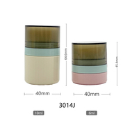 Flacon de poudre libre personnalisé avec logo, 6ml/10ml, pour cosmétiques, avec houppette, poudre capillaire tendance avec applicateur éponge