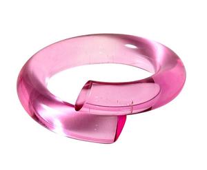 Nouveau design de bracelet en acrylique rose, fait main, poli, qualité exceptionnelle, forme ronde, fabricant en gros - Product Image 1