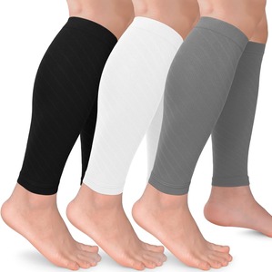 Manchons de compression personnalisés pour mollets, pour hommes et femmes, sans pieds, respirants, soutien sportif pour les jambes, pour la course et le fitness, équipement OEM en gros - Product Image 1