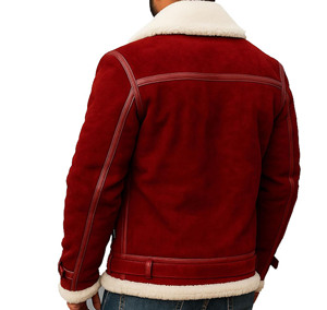 Chaqueta de cuero genuino para hombre y traje ajustado para hombre, nuevo diseño, abrigo de cuero con cuello vuelto para hombre, chaqueta de fiesta y abrigo de cuero para hombre - Product Image 4