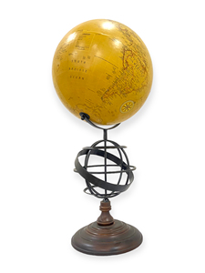 Globo Terráqueo con Armadura Armilar sobre Base de Madera Modelo GOAS85/12 para Decoración Clásica - Product Image 2
