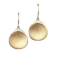Boucles d'oreilles pendantes en laiton plaqué or mat 18 carats, accessoire de mode tendance au meilleur prix