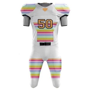 Tenues de football américain personnalisées, ensembles de sublimation numérique, maillot et pantalon - Product Image 6