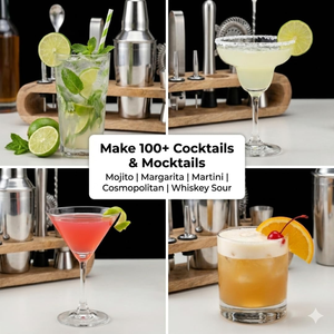 ชุดเชคเกอร์ค็อกเทลสแตนเลสสตีลทันสมัย 500 มล. พร้อมหัวบดในตัว ชุดอุปกรณ์บาร์ในครัวเรือน พร้อมที่กรองในตัว อุปกรณ์บาร์เทนเดอร์ อุปกรณ์เสริมบาร์ - Product Image 3