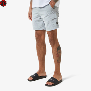 Pantalones Cortos Casuales de Secado Rápido para Hombre, Cintura Media, con Bolsillos, Tejidos, Tipo Bermuda, para Uso Diario al Aire Libre, Estilo Cargo - Product Image 1