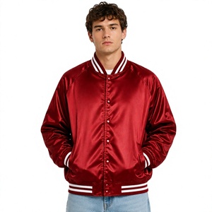 Veste <span class=keywords><strong>bomber</strong></span> universitaire en satin personnalisée pour homme, veste letterman avec logo brodé, fabricant en gros de vêtements pour les États-Unis, le Royaume-Uni et l'Europe - Product Image 6