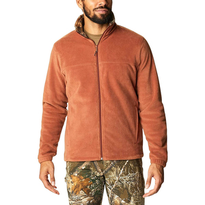 Chaqueta de Forro Polar con Cierre de Cremallera para Hombre, Color Sólido, Informal, para Invierno, Transpirable, Material de Poliéster, Corte Regular, Cuello Alto, con Bolsillos - Product Image 5