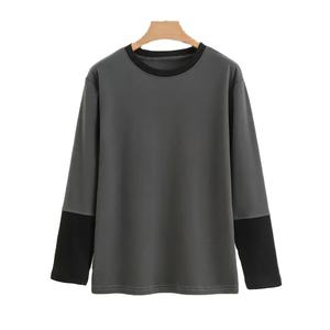T-shirts à manches longues pour femmes, à fond épais, chauds, en polaire, à motifs colorés, hauts de mode, sous-vêtements - Product Image 2