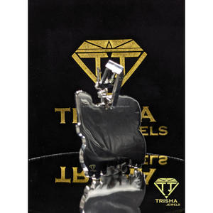 Colgante Personalizado Estilo Hip Hop con Letra 'Chad Ocho', con Incrustaciones de Diamantes Moissanite VVS en Plata de Ley 925 - Product Image 6