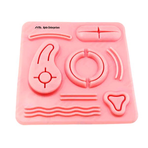 Kit d'instruments chirurgicaux médicaux pour plaies pré-coupées avec outils, instruments médicaux, outils de formation à la suture, coussin de suture en silicone - Product Image 3