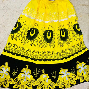 Jupes de bal décontractées pour femmes, taille haute, style vintage micronésien, en velours côtelé brodé, faites à la main, style insulaire unique - Product Image 6