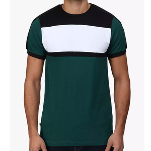 T-shirt décontracté à manches courtes et col rond pour homme, coupe ample, coloris uni vert, blanc, noir, 100 % polyester, anti-boulochage, respirant, séchage rapide - Product Image 1