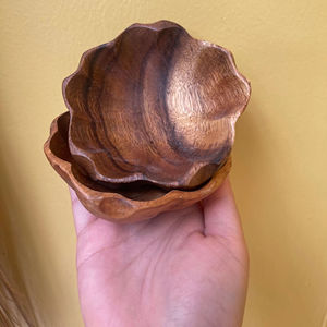 ชามตกแต่งสวนทำด้วยมือสำหรับงานปาร์ตี้ทำมือทำจากอะคาเซีย - Product Image 1