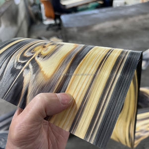 Placage de cyprès japonais Hinoki IRODORITAI noir teinté haute pression breveté, design japonais, texture lisse, coupé en tranches, 2000 mm - Product Image 4