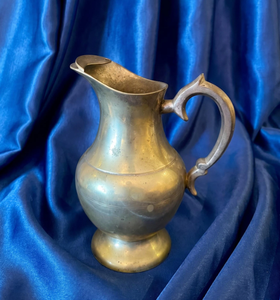 Carafe en étain antique, artisanat métallique très demandé, en laiton finition haut de gamme, pour servir l'eau, décoration d'intérieur - Product Image 1