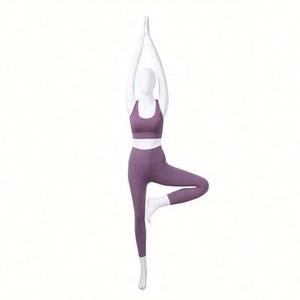Leggings de Yoga Premium Color Morado, Sin Costuras, de Spandex/Poliéster, Transpirables, Ecológicos, Largos, Elásticos, para Fitness y Deportes, OEM - Product Image 1