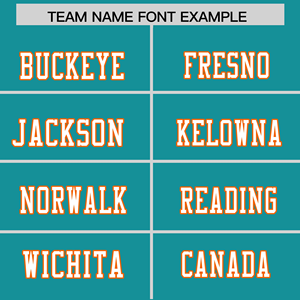 Camiseta de Fútbol Americano Personalizada con Diseño de Estrella en el Hombro, Color Naranja Aqua - Product Image 3