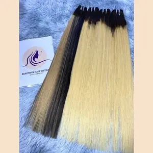 Wholesale Natural 613 Blonde Bone Straight Hair Hottest Most Shiny Beautiful Hair Genius Weft, Human Hair Bundles, Human Hair