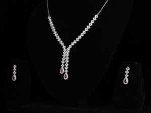 Blossom CS Bijoux en gros, bijoux de mariage de luxe, argent 925 de haute qualité, moissanite certifiée GIA, plaqué or rose, bijoux élégants - Product Image 2