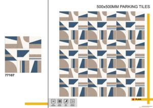 Carreaux de sol extérieurs robustes vitrifiés 50x50 cm, conçus pour les zones à fort trafic nécessitant durabilité, sécurité et solidité. - Product Image 2