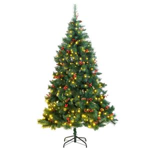 Albero di Natale Artificiale Pieghevole con 300 LED 180 cm - Categoria Prodotto: Alberi Artificiali - Product Image 1