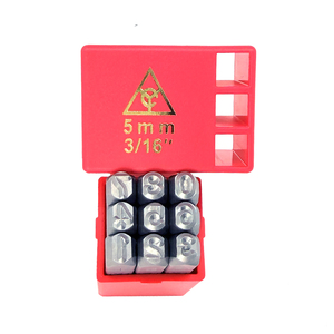5mm 3/16 inch Steel Number <b>Punch</b> Set 0-9 9pcs Cr-V 6150 HRC 58-62 Custom Marking Factory Direct OEM/ODM Taiwan - Product Image 5