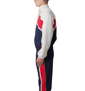 Ensemble coupe-vent décontracté pour homme, veste d'hiver à fermeture éclair, fine, séchage rapide, tricot polyester/coton, impression numérique, couleurs personnalisées - Product Image 3