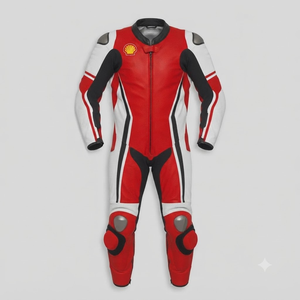 MotoCP Rucati Racing Cowhide/Kangaroo Leather Suit Jumpsuit/Traje Advanced Protection for Track & Street Made to Measure - Product Image 1