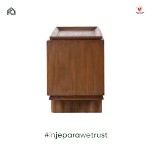 Brown Scandinavian Solid Teak Wood <b>Sideboard</b> Cabinet Modern Buffet Storage Eco-Friendly Durable <b>Kitchen</b> Living Room Furniture - Product Image 6