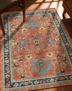 Alfombra de Poliéster con Diseño Floral Persa de Mittal Textile, Fabricada a Máquina, Pelo Medio, Base de Goma Antideslizante para Uso Doméstico y Comercial - Product Image 4