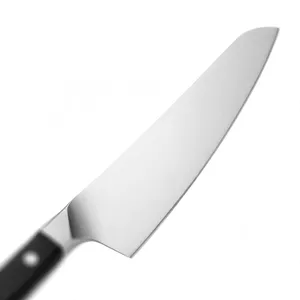 Cuchillo de Chef de 7 Pulgadas con Mango Negro de Tres Remaches y Hoja Plateada para Cortar, Rebanar y Preparar en la Cocina de Restaurantes - Product Image 4