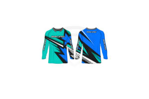 Maillot de motocross personnalisé, respirant, coupe-vent, confortable, imprimé, anti-UV, séchage rapide, vêtements de sport unisexes pour la course - Product Image 3