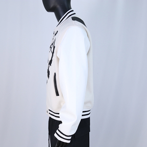 Chaqueta Varsity de Moda con Cuello Alto, Estilo Urbano, Superventas, con Parches Bordados en Chenilla, Chaqueta de Invierno para Hombre - Product Image 3