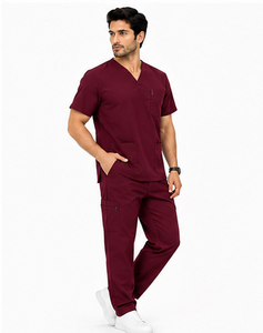 Pantalon de travail médical sur mesure pour homme, respirant, extensible, pour médecins, infirmiers, hôpitaux, professionnel, confortable. - Product Image 3