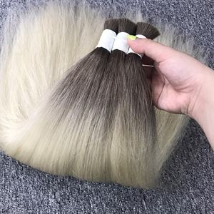 Vente en gros d'extensions de cheveux humains naturels droits en vrac pour tresses Boho aucune trame requise - Product Image 3