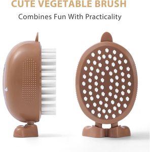 Cepillo para Vegetales, Herramienta para Limpiar Papas, Champiñones, Frutas y Verduras - Product Image 1
