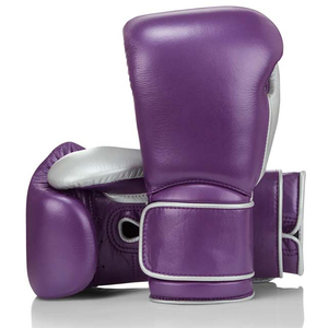 Guantes de Boxeo Profesionales de Cuero para Hombres, Mujeres y Niños, Transpirables, para Entrenamiento de MMA y Kickboxing, con Cierre de Gancho y Bucle, Ligeros - Product Image 5