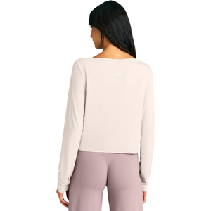 Camiseta de Manga Larga con Cuello Redondo para Mujer, Corte Holgado, Informal, a la Moda, Cómoda para Uso Diario, Ropa Femenina, Personalizable OEM ODM - Product Image 2