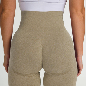 Leggings de yoga à taille élastique, leggings de yoga personnalisés pour femmes, coupe ajustée, super doux, légers, fitness - Product Image 4
