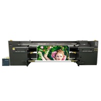 MYJET 10 pies 3,2 M Uv Hybrid Inkjet Impresora de gran formato Roll to Roll UV Impresora en papel tapiz de cuero Impresora de lona 3200