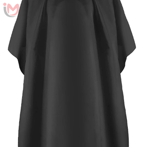 ผ้าคลุมตัดผมสีดำ วัสดุผ้าทอไม่ติดเส้นผม สำหรับใช้ในร้านเสริมสวย - Product Image 2