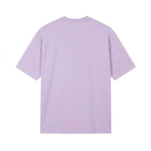 เสื้อยืดคอกลมแขนสั้นสีฟ้าอ่อนสำหรับผู้ชาย ทรงปกติ ผ้าเจอร์ซีย์คอตตอน สีพื้นเรียบง่าย สวมใส่สบาย - Product Image 4