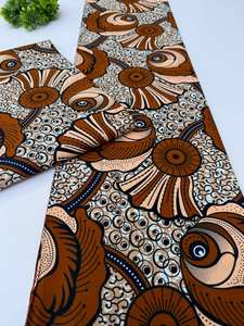 Tela de sarga 100% algodón con estampado africano de Mozambique y Ankara, a la moda, para la producción de ropa para niños - Product Image 3